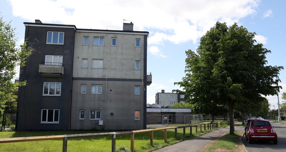 Apartment buildings in York, England.
