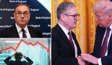 Bank of England says UK faces 'severe weakness' in demand despite US trade deal