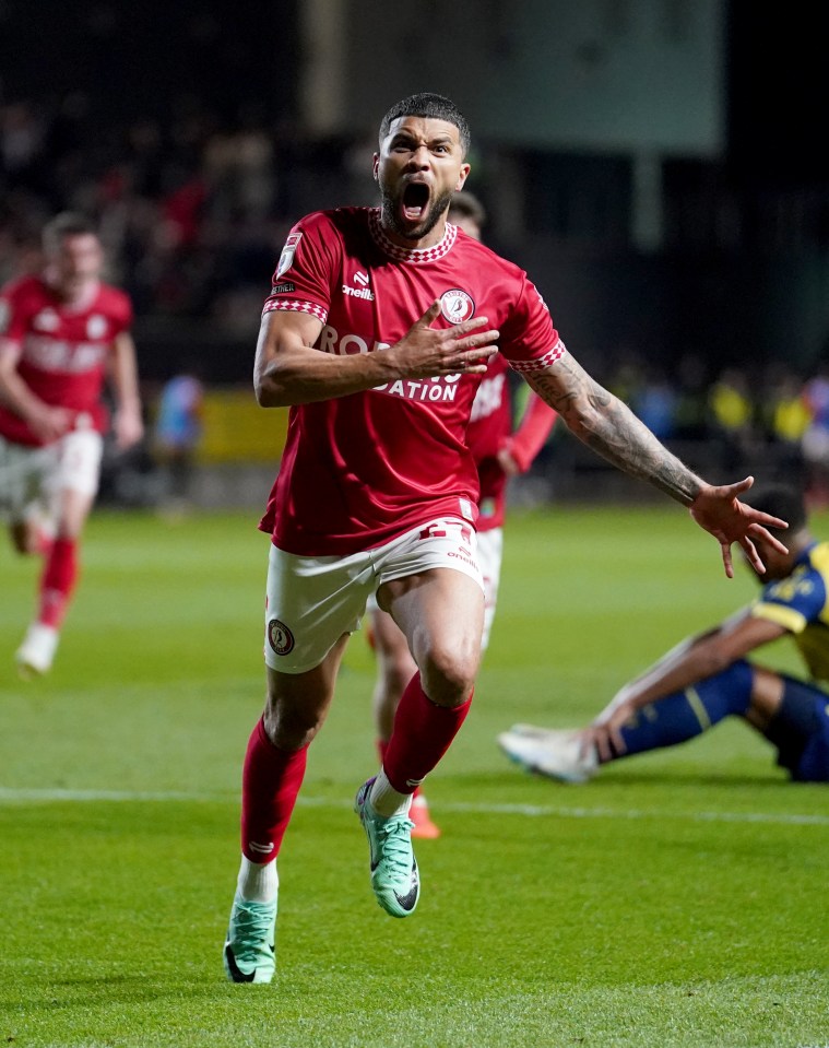 Nahki Wells celebrating a goal.