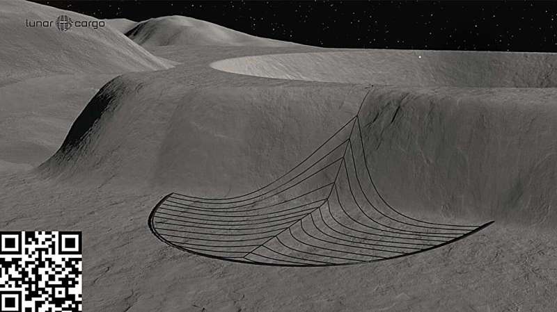 Building a giant catchers' mitt on the moon