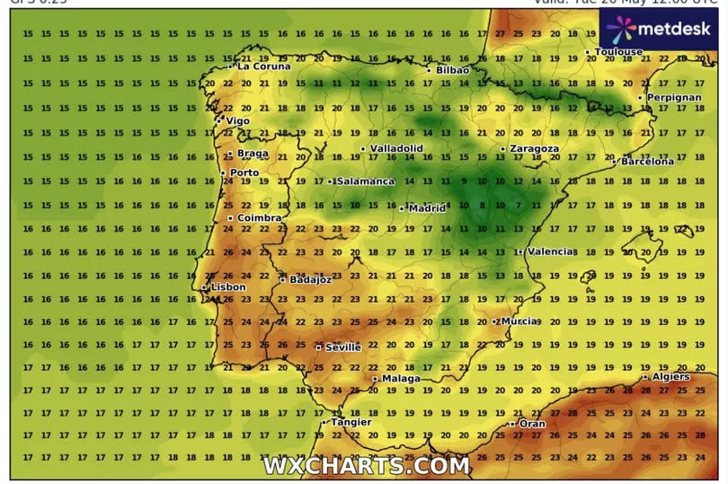 England is set to be hotter than parts of the Costa Del Sol