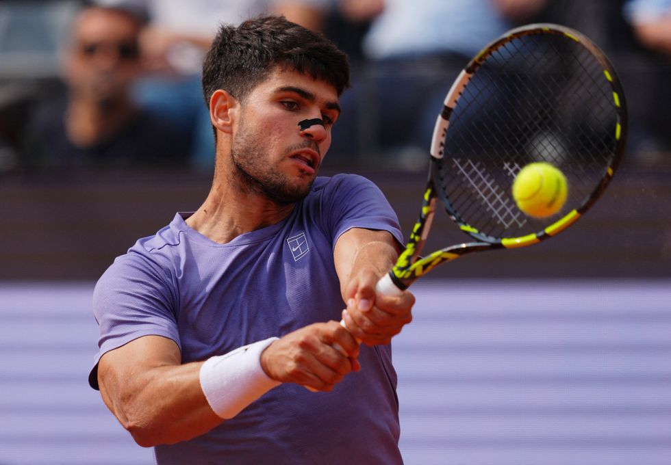 Carlos Alcaraz took control of the Italian Open match against Jack Draper