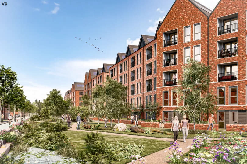 CGI of what the scheme at Birmingham City Hospital could look like.