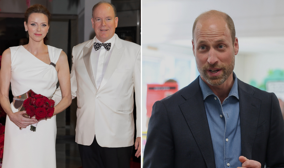 Charlene, Albert and Prince William