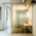 Chez Riot Office Space / ūti architectes - Interior Photography, Wood, Lighting, Glass