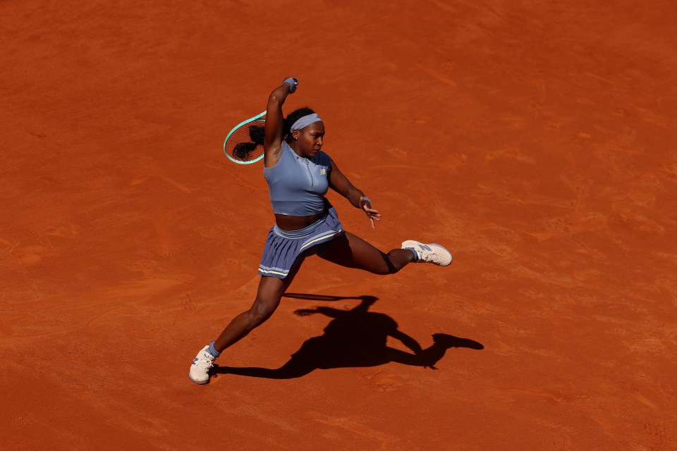 Gauff is the fourth seed in Rome after reaching the final of the Madrid Open last week