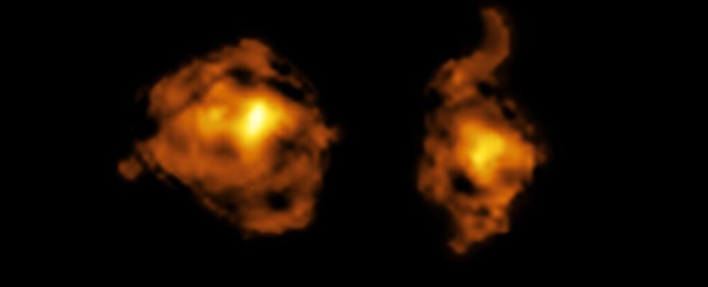 Galaxy Speared With Black Hole's Radiation in First Ever 'Cosmic Joust' : ScienceAlert