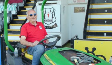 I'm Scotland's oldest groundsman aged 82, I only came in to help out for a few weeks but 20 years later I'm still here