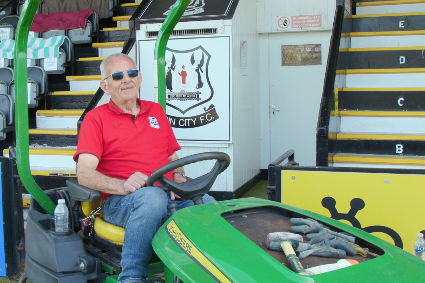 I'm Scotland's oldest groundsman aged 82, I only came in to help out for a few weeks but 20 years later I'm still here
