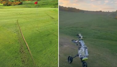 Fury as 136-year-old Scots golf course ripped up by yobs on e-bikes