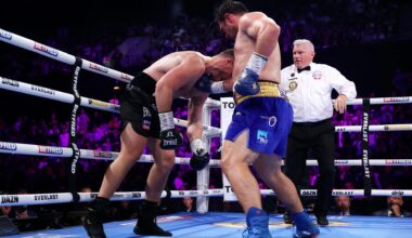 Dave Allen exacts brutal revenge on Johnny Fisher as medics rush to ring over face-plant knockout