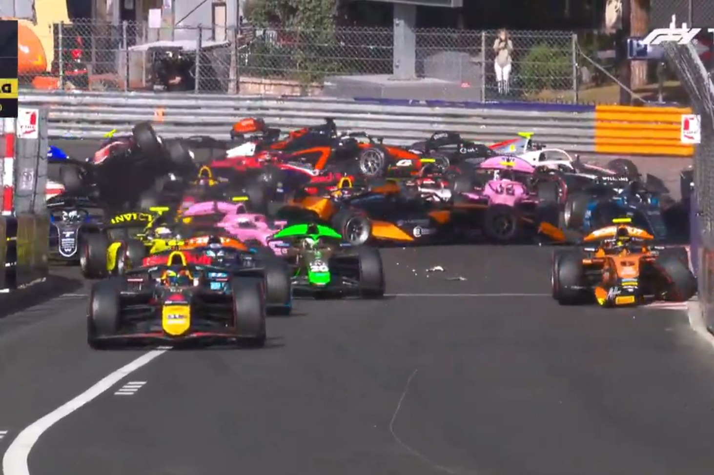 'Craziest thing ever' - Massive 11-car crash at Monaco Grand Prix forces restart
