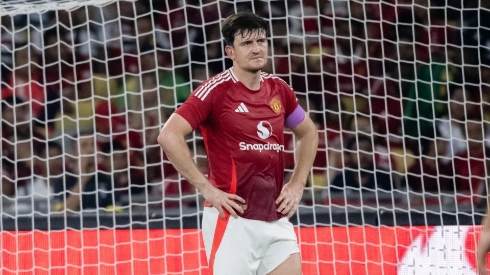 Maguire was among the regulars who turned out for United in humid conditions