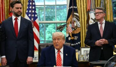 Trump hails Brexit for pushing Britain in front of EU for 'historic' trade deal but critics blast UK has been 'shafted'