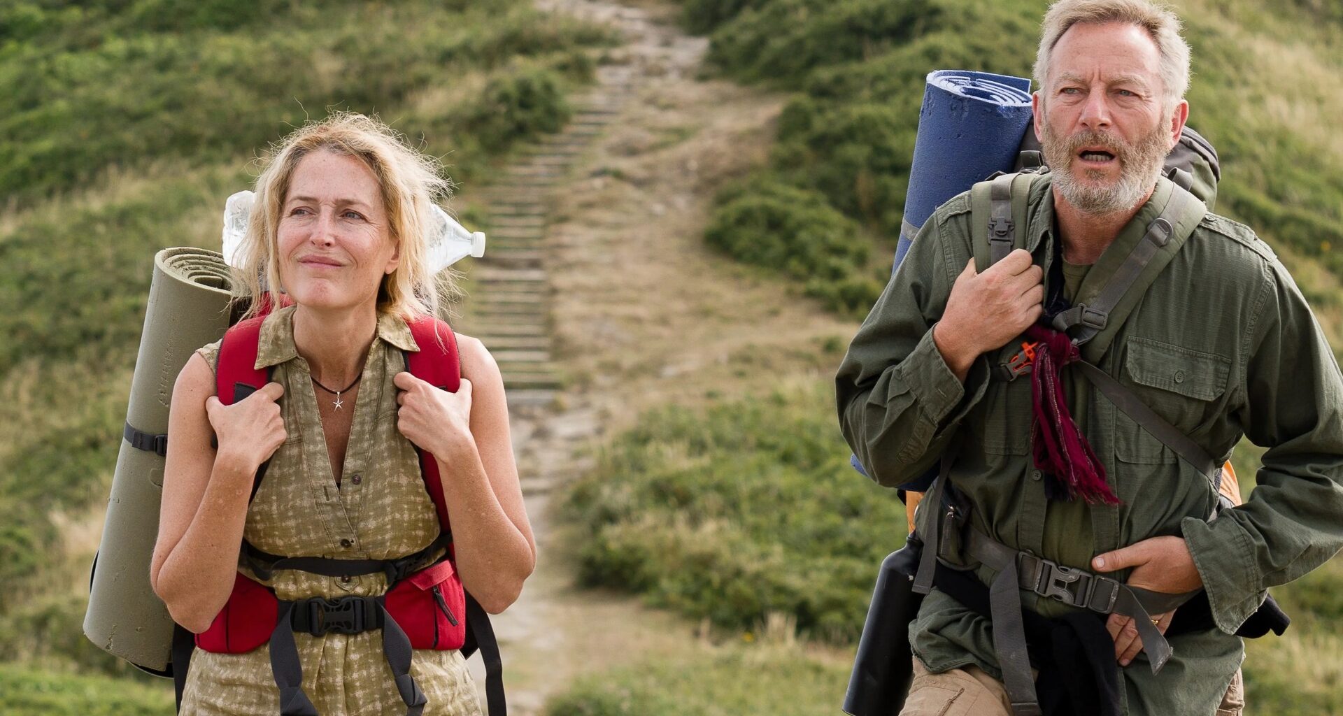 We walked 630 miles & lived in a tent after losing our home - now our life has been made into film with Gillian Anderson