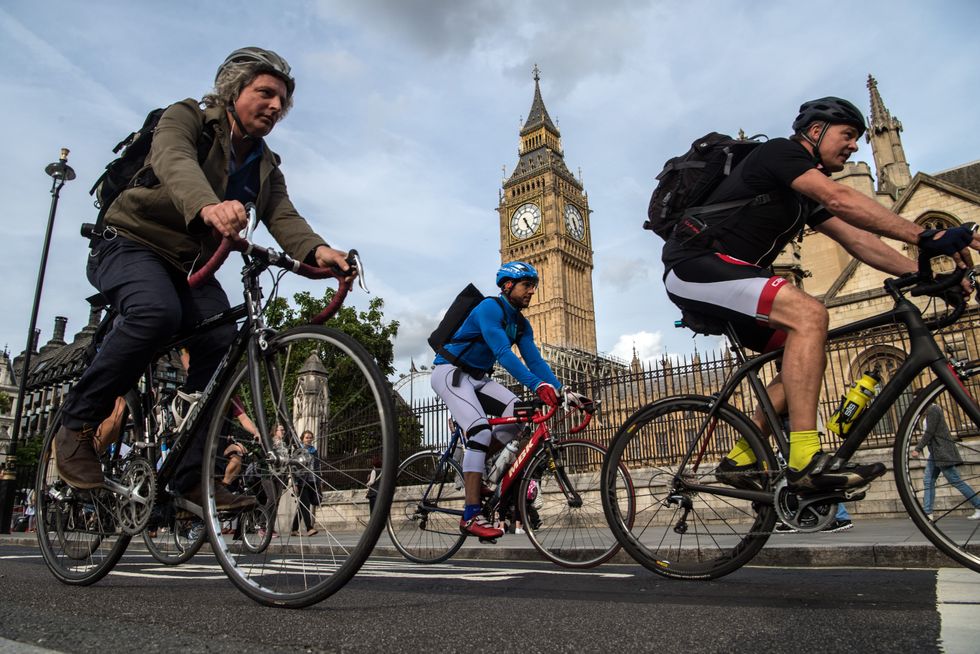 Cyclists in London