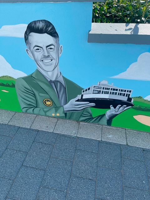 Rory McIlroy section of B&B mural 