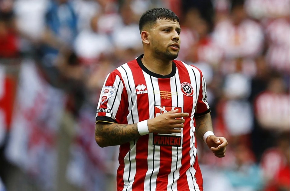 The 27-year-old's contract at Bramall Lane expires in the summer of 2027