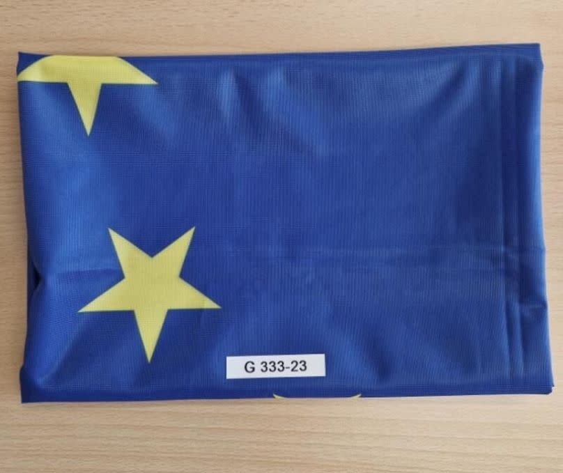The EU flag from the space