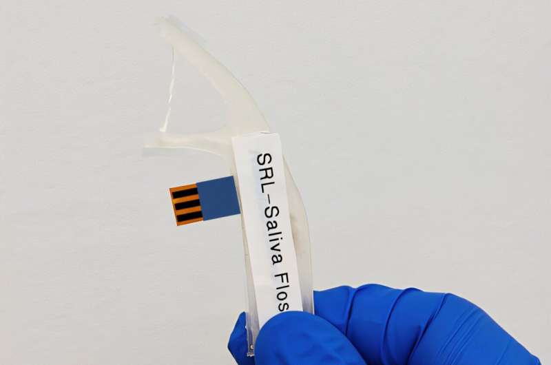 Dental flosser for at-home stress monitoring