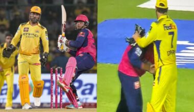 Vaibhav Suryavanshi touches Dhoni’s feet as internet applauds respectful gesture