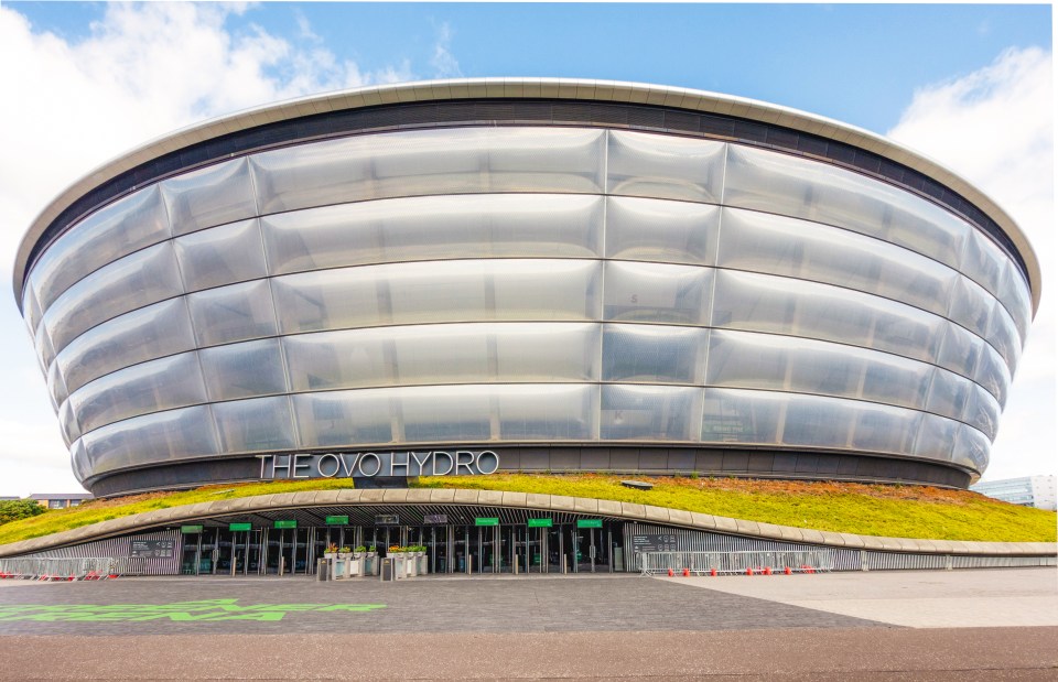 The OVO Hydro in Glasgow, Scotland.