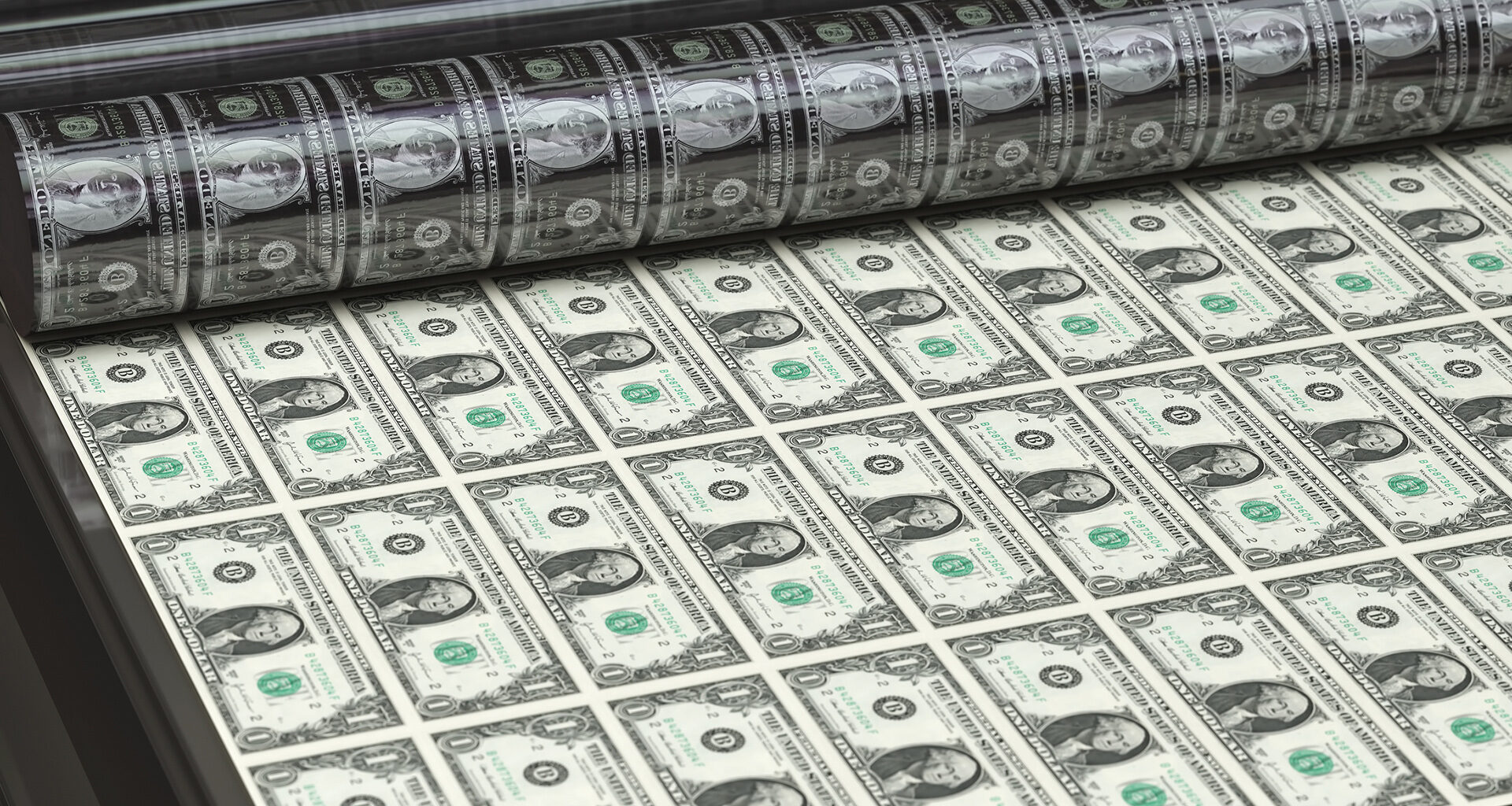 Printing dollars.