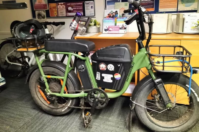The bike had very unique features.