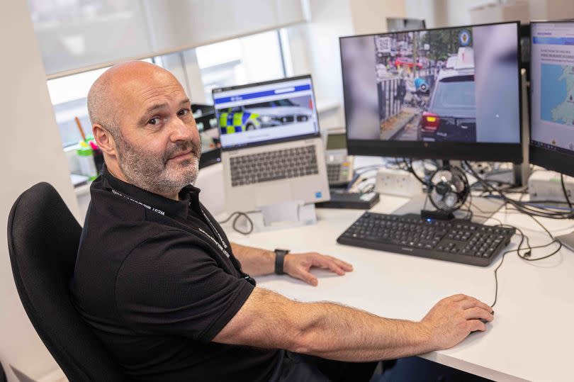 Sgt Stephen Evans reviews public dashcam footage to check for driving offences and send out notices of prosecution as appropriate -Credit:Nick Wilkinson/Birmingham Live