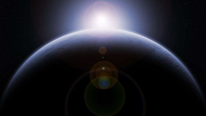Earth and moon