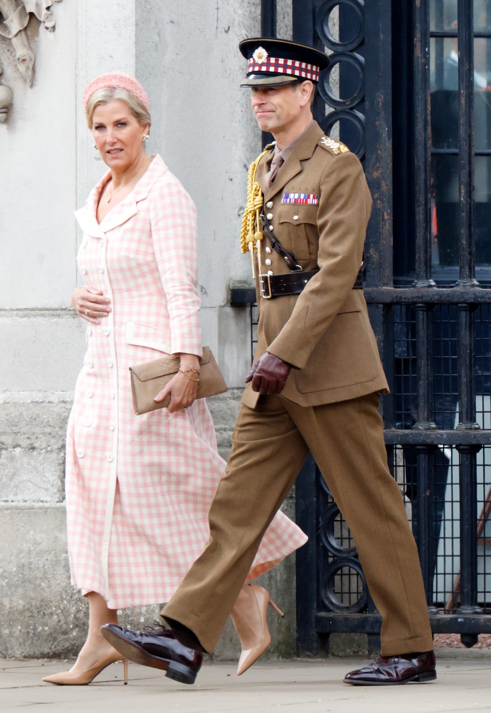 The Royal Family Watch Military Procession To Mark The 80th Anniversary Of VE Day