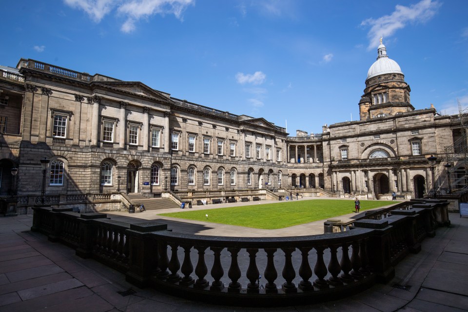 University of Edinburgh Old College courtyard.