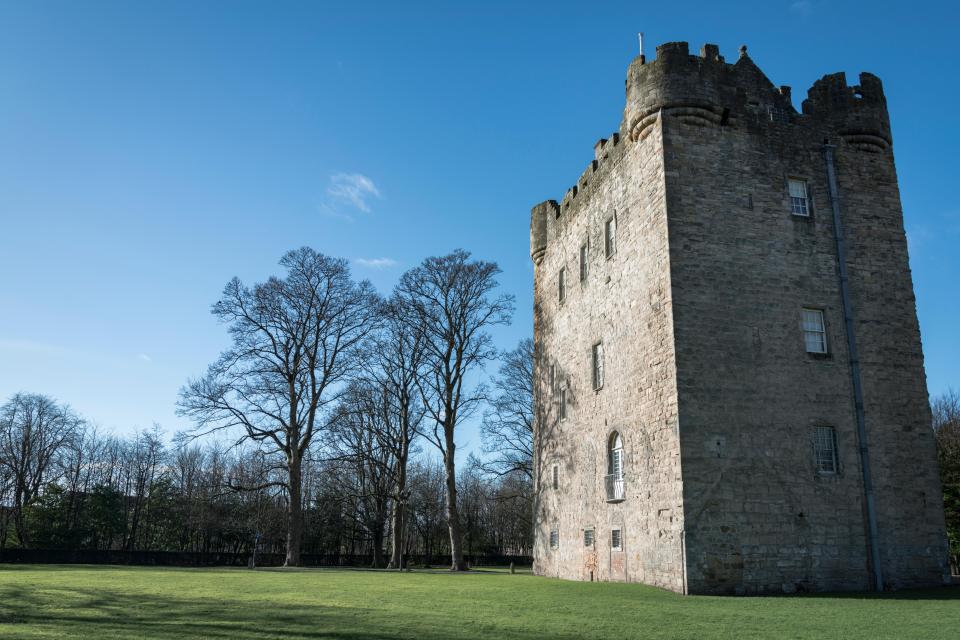 Alloa Tower on a sunny day.