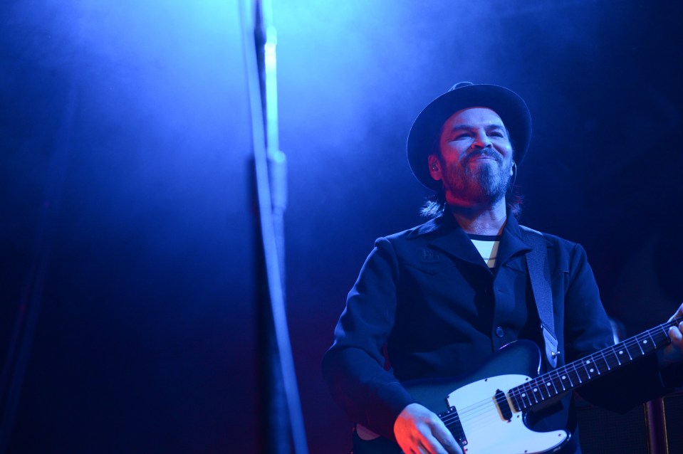 Gaz Coombes of Supergrass performing live.