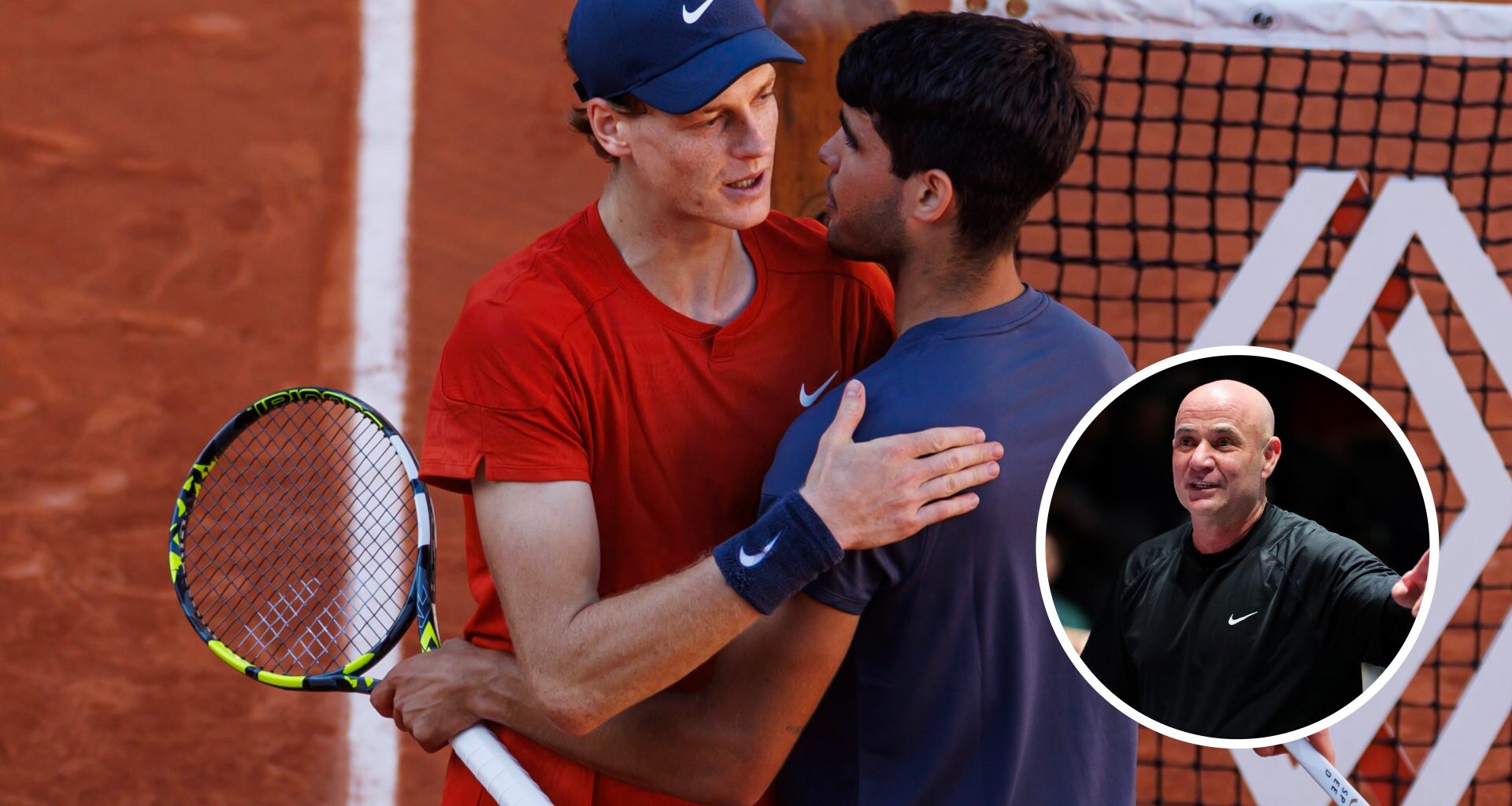Andre Agassi decides who is the better clay court player out of Carlos Alcaraz and Jannik Sinner