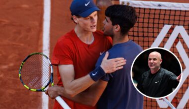 Andre Agassi decides who is the better clay court player out of Carlos Alcaraz and Jannik Sinner