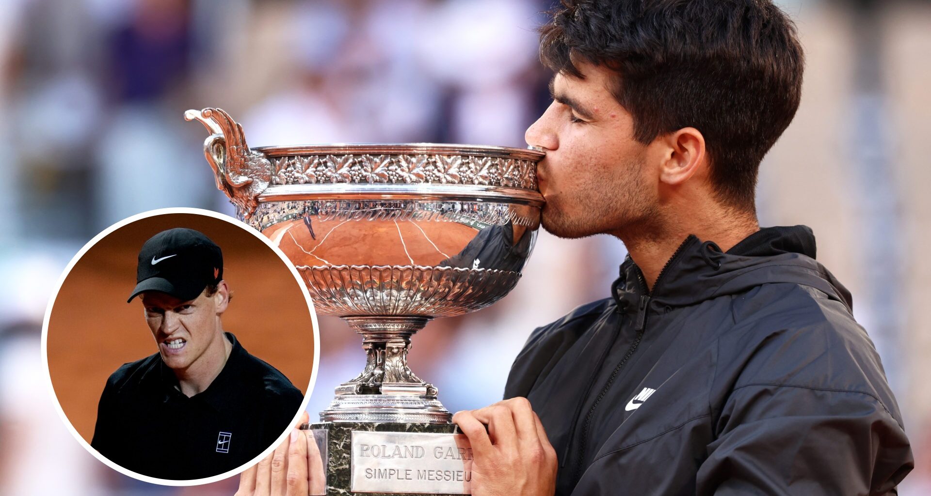 Carlos Alcaraz reacts to being labelled the favourite for the French Open ahead of Jannik Sinner clash