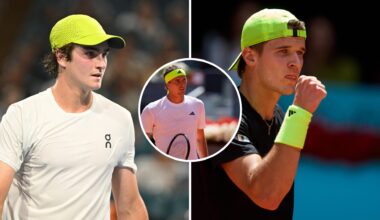 Tracy Austin and Jim Courier disagree over who is more likely to win a Grand Slam out of Alexander Zverev, Jakub Mensik and Joao Fonseca