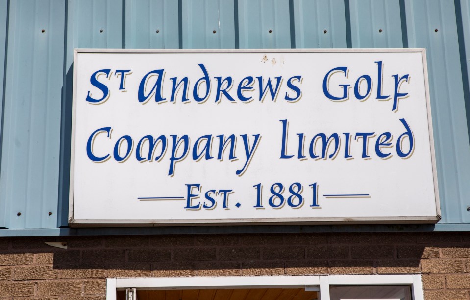 St Andrews Golf Company Limited Est. 1881 sign.