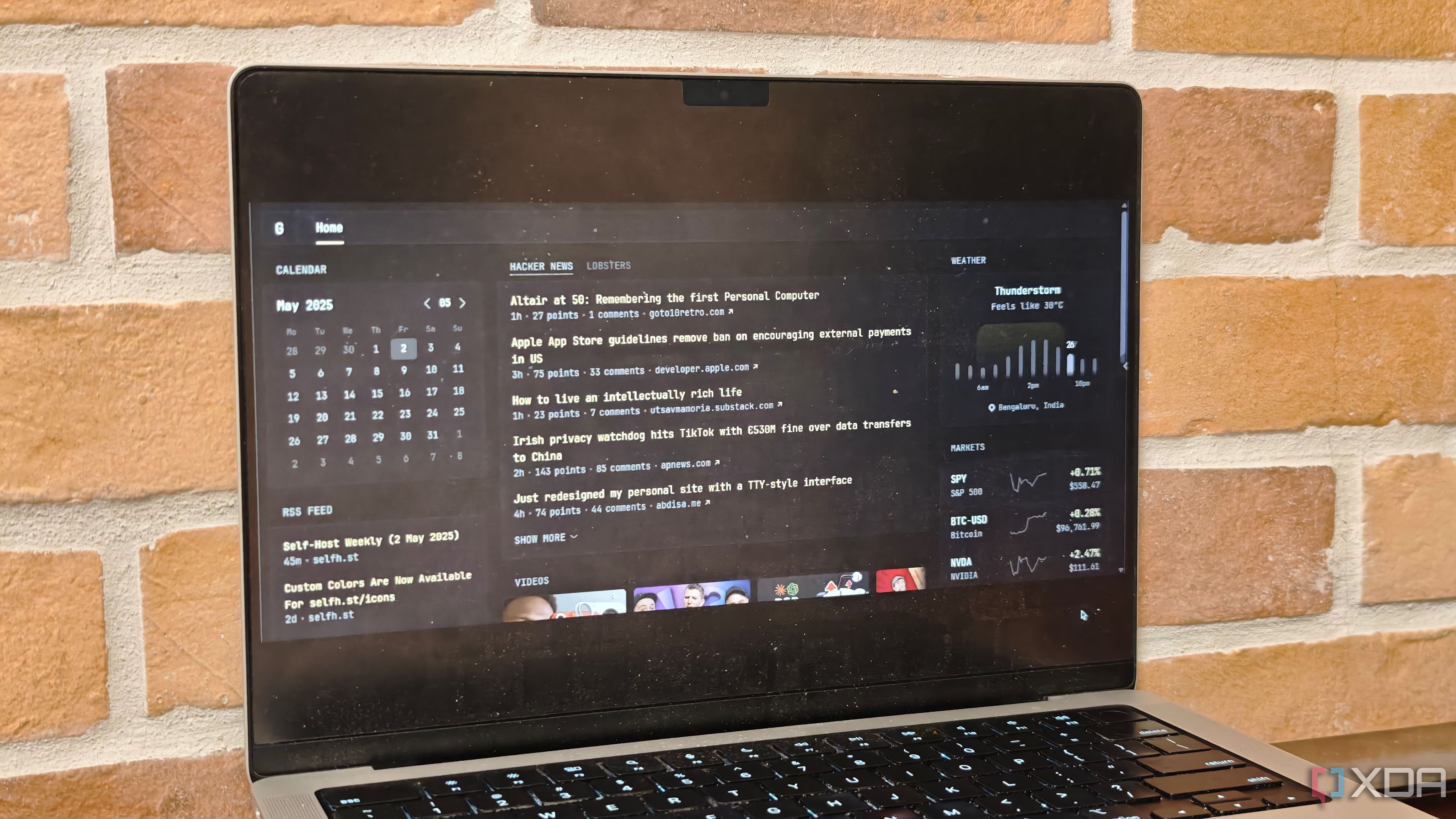 Glance running on browser