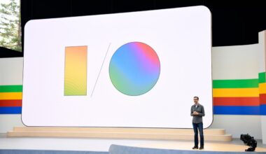 Google I/O stage presentation
