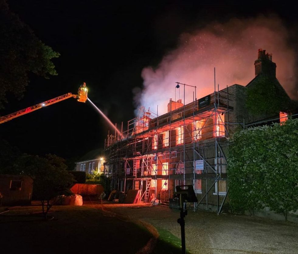 Grade II-listed Hollybush House, a magnificent Georgian building located on Hadley Green Road, was engulfed in flames in the early hours of Bank Holiday Monda
