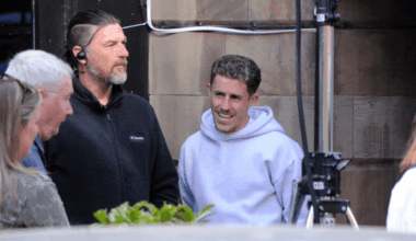 Celtic stars spotted filming 'top secret' project with all-time great in city centre Glasgow pub