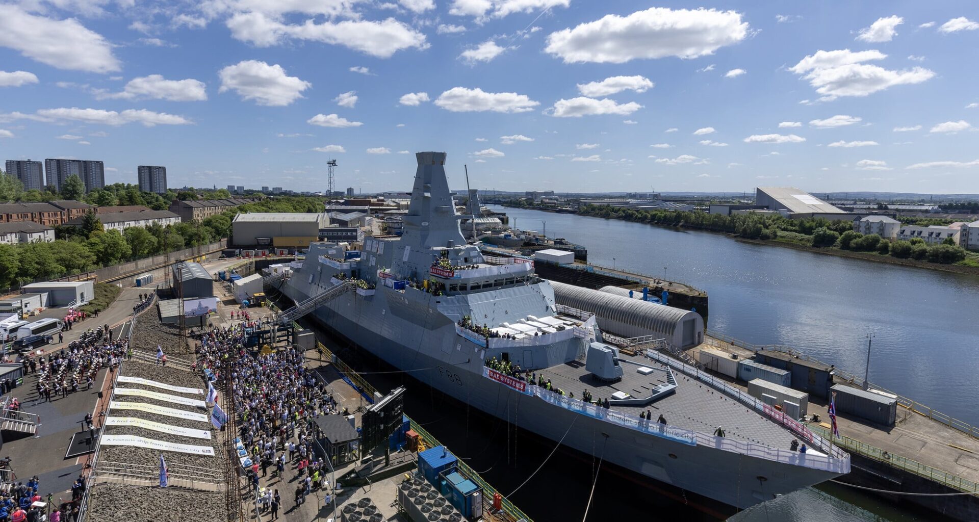 Royal blessing for new frigate as HRH The Princess of Wales names HMS Glasgow
