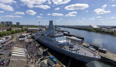 Royal blessing for new frigate as HRH The Princess of Wales names HMS Glasgow