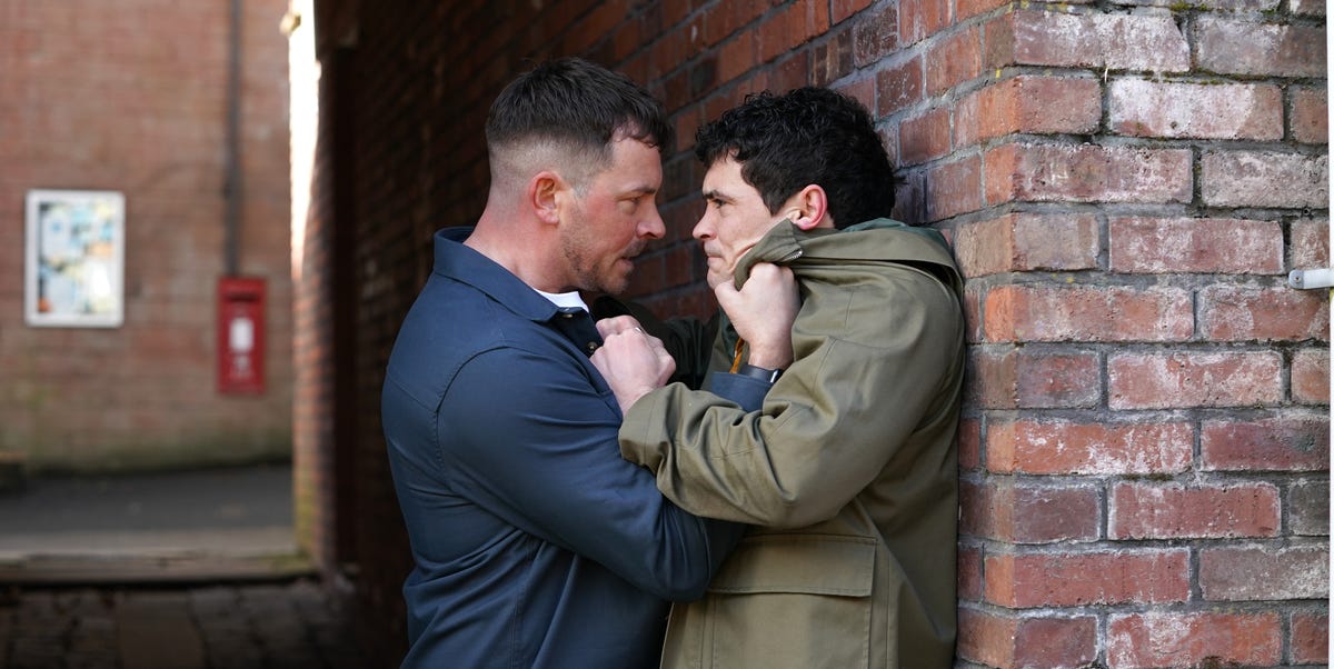 Hollyoaks to air violent Darren and Rex showdown after fire drama