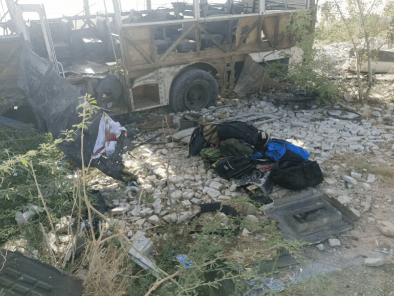 blast targeting a school bus in Pakistan’s southwest Balochistan province 