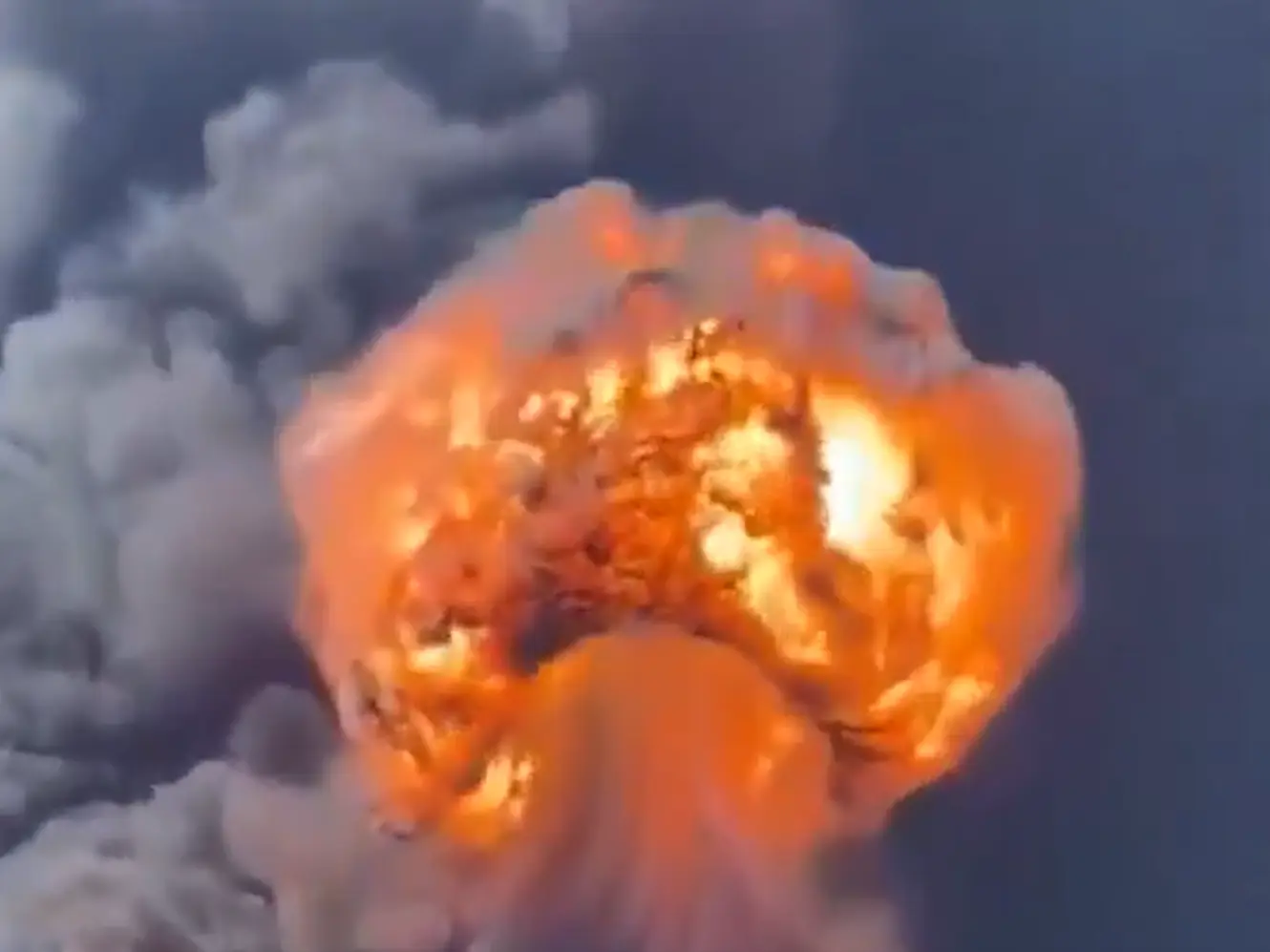  WATCH-Explosion at China's chemical plant forms mushroom cloud over town; five dead, several injured 