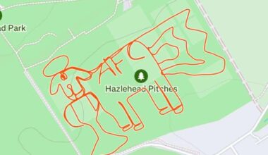Dons mad runner celebrates cup win with fitness app sheep design
