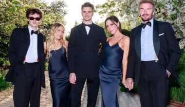 Victoria Beckham ‘appears to snub’ son Brooklyn in post from husband David’s lavish 50th birthday party - London Evening Standard